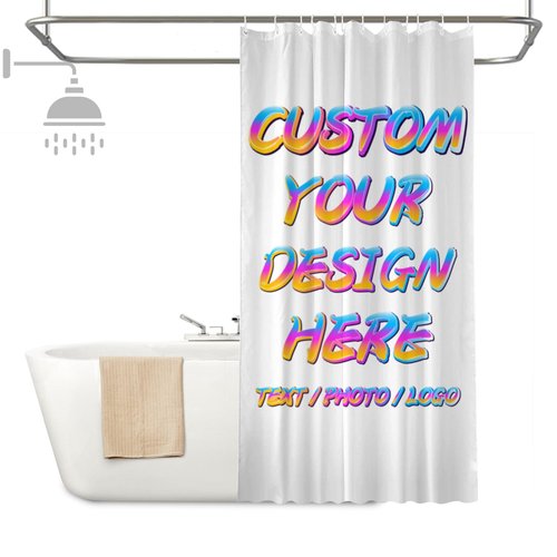 Ceosande Custom Shower Curtain Personalized Your Design with Picture Photo Shower Curtains for Bathroom Waterproof Shower Curtain Liners with 12 Hooks for Washroom Hotel Home Decor