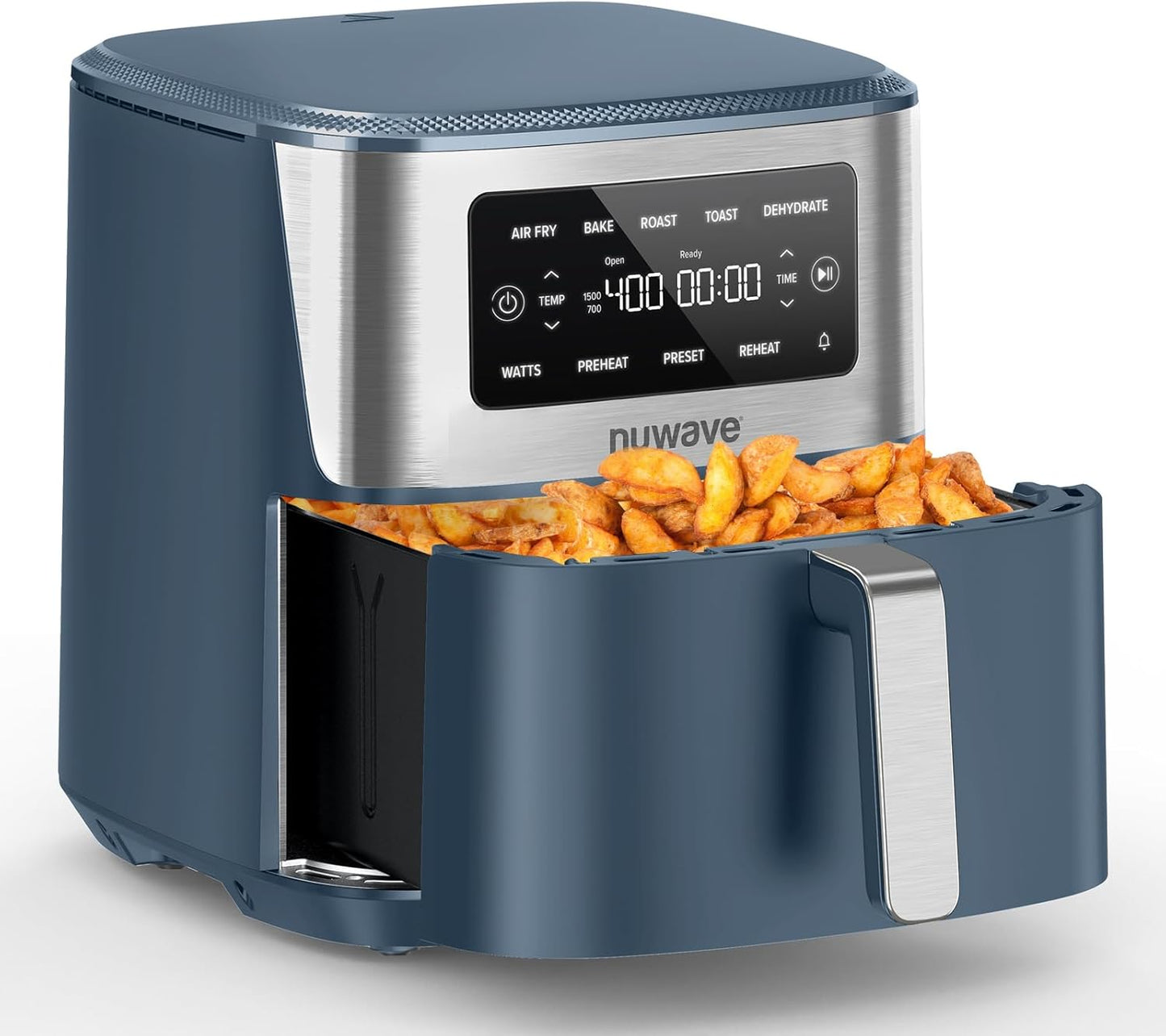 Nuwave Brio Plus 6-in-1 Air Fryer - 7 Qt Capacity | Precise Temp Control 50°F–400°F | Non-Toxic Nonstick