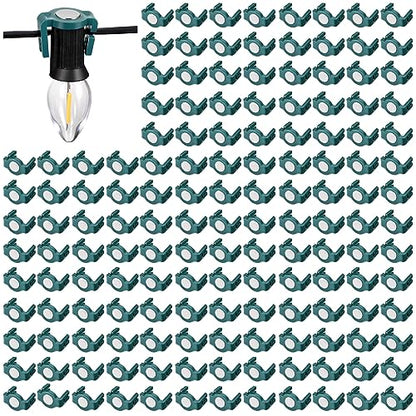 Frienda 200 Pieces Magnetic C9 Christmas Light Clips Outdoor Green Round
