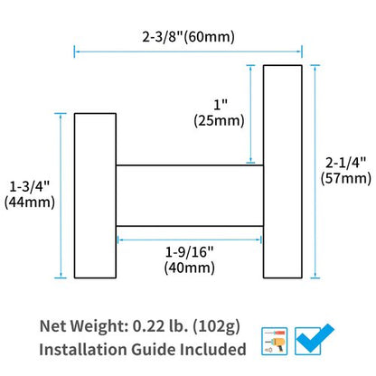 Angle Simple Towel Hook for Bathroom, Stainless Steel Hand Towel Coat Hook for Wall, Matte Black