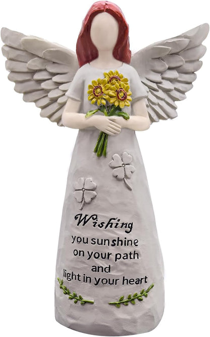 Angel Figurine by [Brand Name] - Hand-Painted 5.5” Sculpture for Blessings, Hope, and Comfort