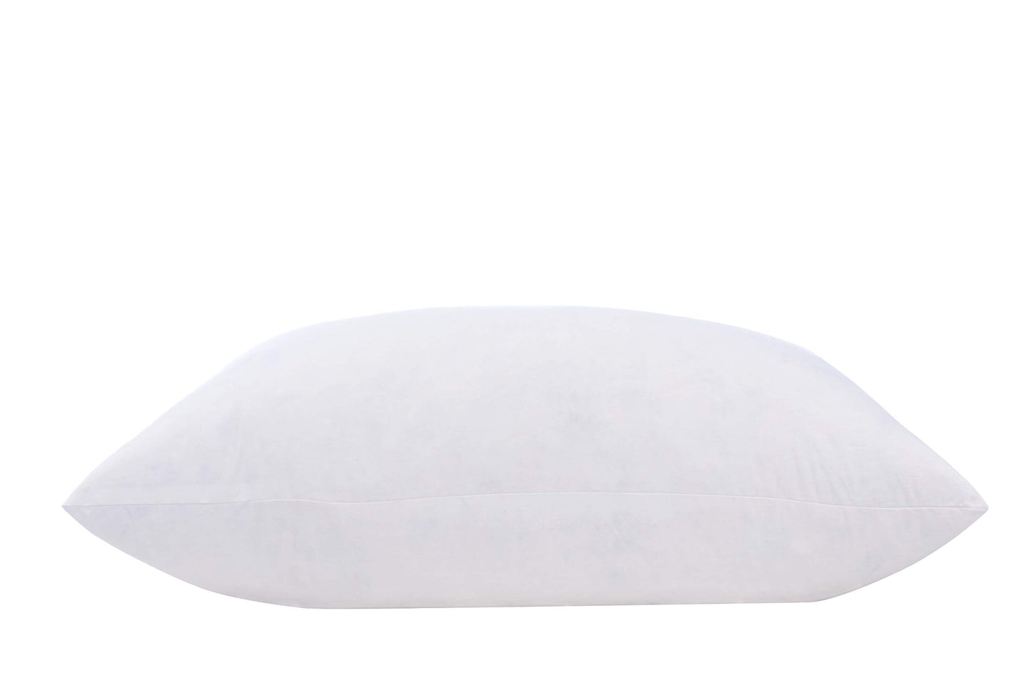 L' COZEE 100% Cotton Cover, Feather & Down Pillow, Best use for Decorative Pillows & for Firm Sleepers, White, Size 18x24