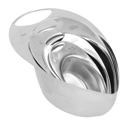 Rexvtns Measuring Spoons,Measuring Cups,4pcs Stainless Steel Measuring Spoon Set - Sturdy Kitchen Tools For Baking, Cooking, And Home Use With Clear Capacity Markings