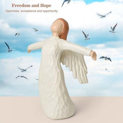 Freedom Angel Figurines - Resin Angel Statue Symbolizing Hope & Acceptance | Perfect Retirement Gift for Women