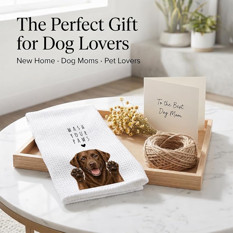 Labrador Kitchen Towel Hand Towel - Chocolate Lab Gifts - Color 06