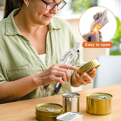 Skiennix Stainless Steel Jar Opener - Adjustable Tool for Weak Hands & Seniors | Kitchen Essential