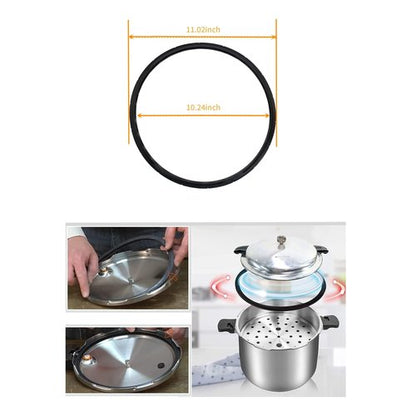 2-Pack 09924 Pressure Canner Sealing Ring & Overpressure Plug for Presto 0128206 0128202 0128203 0128204 0128303 0126306 Pressure Cooker 6 8 Quart Cooker Pressure Canner Parts