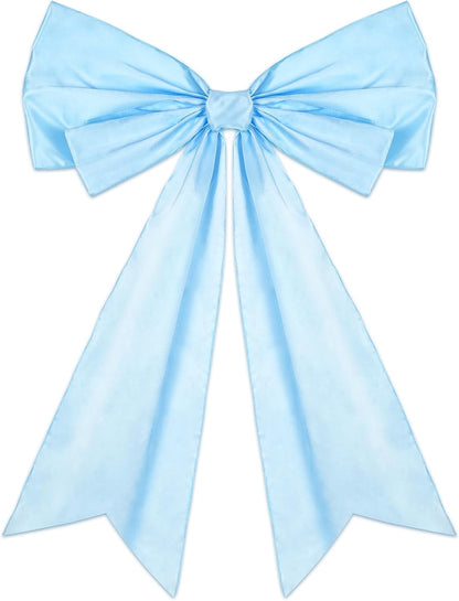 Skiennix Large Blue Coquette Bow - 27.6 x 21.7 Inch Wall Decor for Birthdays & Showers