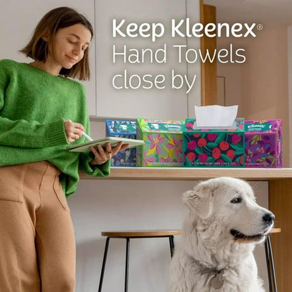 Hand Towels - 1 Box of 60 White Hand Towels in a Dispenser Box - Packaging may vary