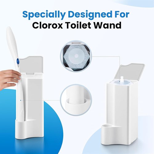 Clorox Toilet Wand Holder - 2 Pack Compatible with Clorox Toilet Wand Starter Kit