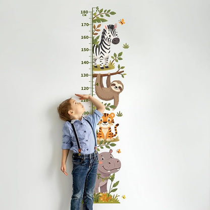 Jungle Animals Kids Height Chart Wall Decal - Removable Growth Sticker - Jungle Animals Height Chart (Variation of THIS listing)