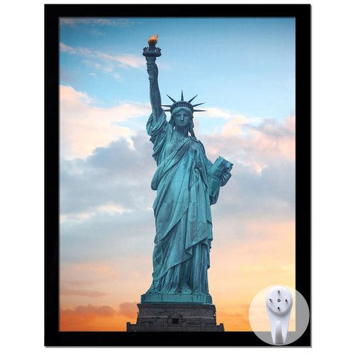 OMAIGAR 8.5x11 Picture Frame for 8.5by11 Poster Photo Canvas Certificate Black High Transparent Photo Frame Wall Desktop Horizontal Vertical 8.5 x 11