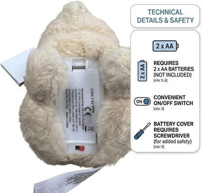 Skiennix Easter Bunny Toy - Interactive Hopping Plush Rabbit with Sounds & Movements | Brown
