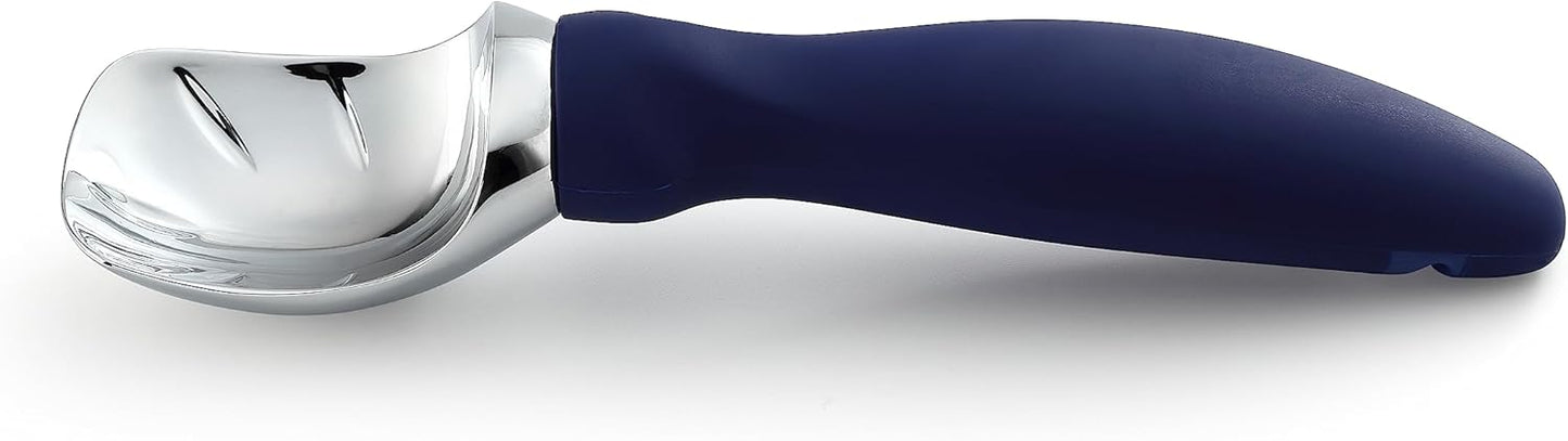 Spring Chef Ice Cream Scoop - Professional Heavy Duty Scooper with Soft Grip Handle | Sapphire Color
