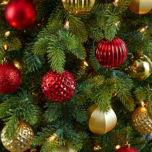 Red Nearly Natural Holiday Shatterproof Christmas Tree Ornaments Set - 101 Count, 60mm