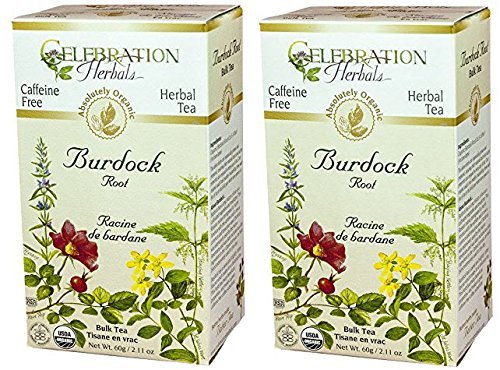 Celebration Herbals Organic Burdock Root Tea Bags 24 Count