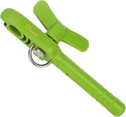 Bangrui Professional 4-in-1 Can Opener - Safe & Smooth Edges with Corkscrew | Green Kitchen Gadget