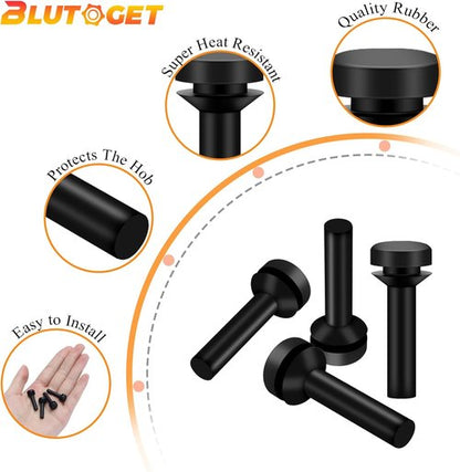 Blutoget Grate Rubber Feet - Compatible with GE Range Burner Cafe Stove Top | 24 Pack Replacement Parts