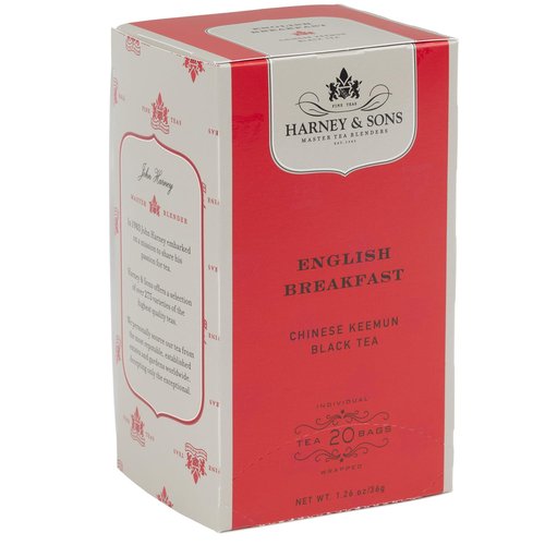 Harney & Sons Black Tea, Tea Bags, English Breakfast, 20 Count