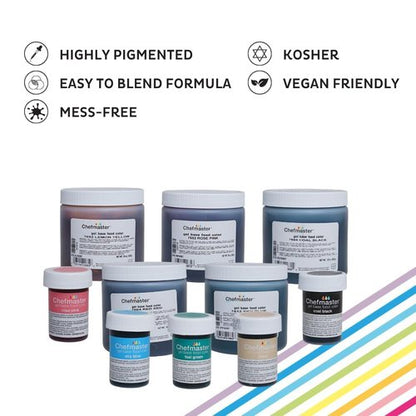 Chefmaster Teal Green Gel Food Coloring - Vibrant, Professional-Grade Dye for Icing & Fondant | 1 oz