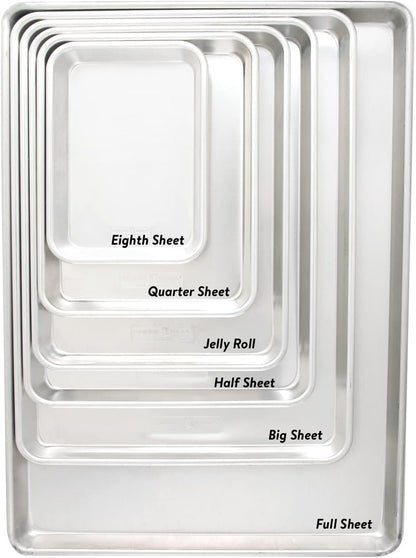 Nordic Ware | Extra Large Baking Set - 21 x 15 Inch Aluminum Pans with Steel Rim, 2-Pack