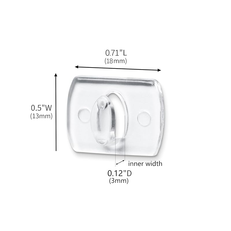 Damage-Free Indoor Light Clips Kit - 100 Clips + 120 Strips, MOVELYST (Variation: Mini-100 PCS)