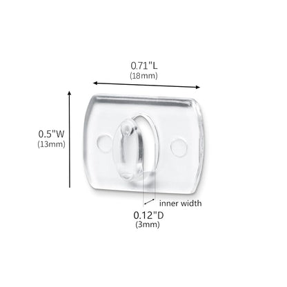 Damage-Free Indoor Light Clips Kit - 100 Clips + 120 Strips, MOVELYST (Variation: Mini-100 PCS)