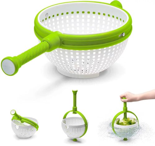 Best Rated colander Salad Spinner Salad Spinner Kitchen Colander for Washing Vegetables and Fruits Efficient Salad Drying Tool with Strainer Basket for Healthy Eating and Meal Preparation