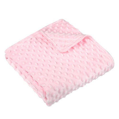 Man Fai Sky Baby Blanket for Girls, Soft Toddler Blanket 30 x 40 Inch, Newborn Blankets for Nursery, Stroller, Toddler Bed, Carseat, Double Layer, Pink