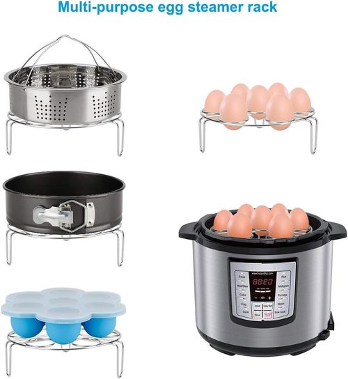 Instant Pot Accessories Set - Essential Tools with Steamer Basket, Cheesecake Pan & Silicone Mold | Fits 6 Qt & 8 Qt