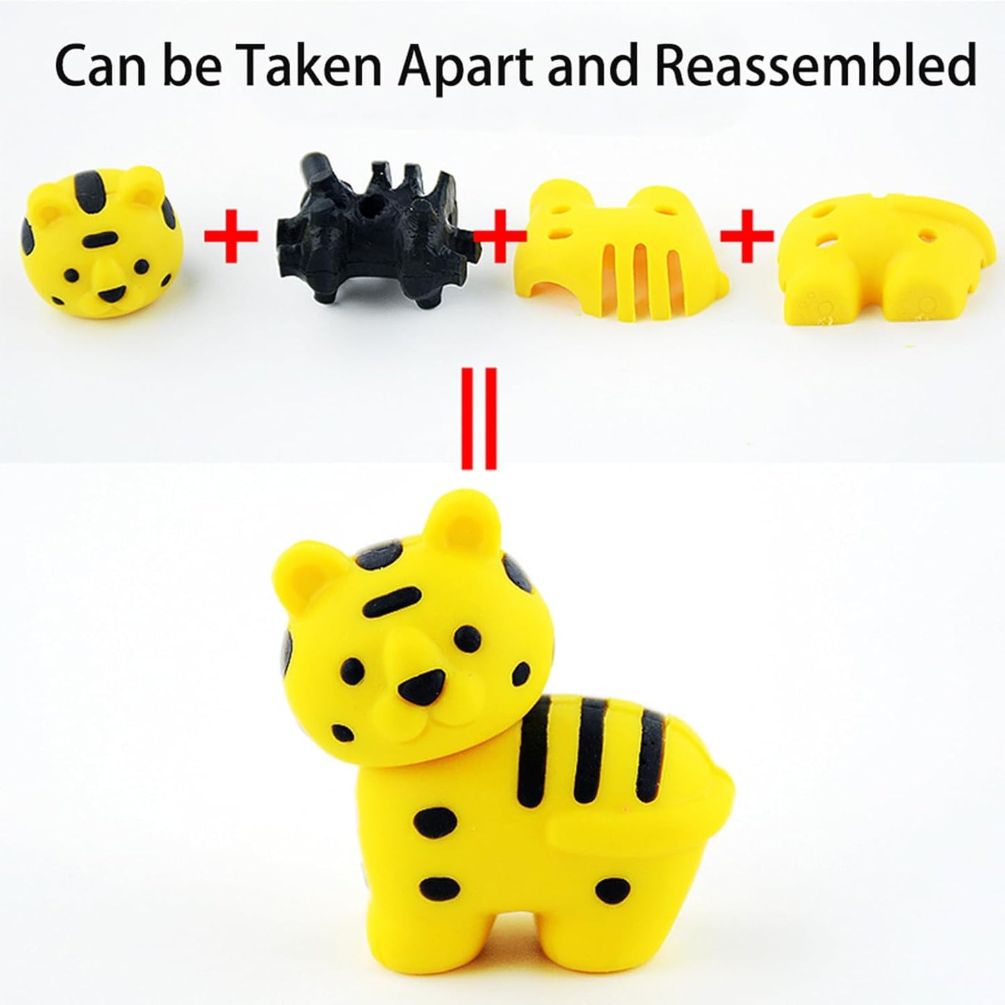 URSKYTOUS 60Pcs Animal Erasers - Fun Desk Pets for Kids | Perfect Classroom Prizes & Party Favors