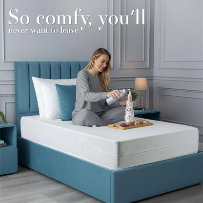 Utopia Bedding Mattress Protector - 100% Waterproof Zippered Twin Size Encasement | Pack of 10