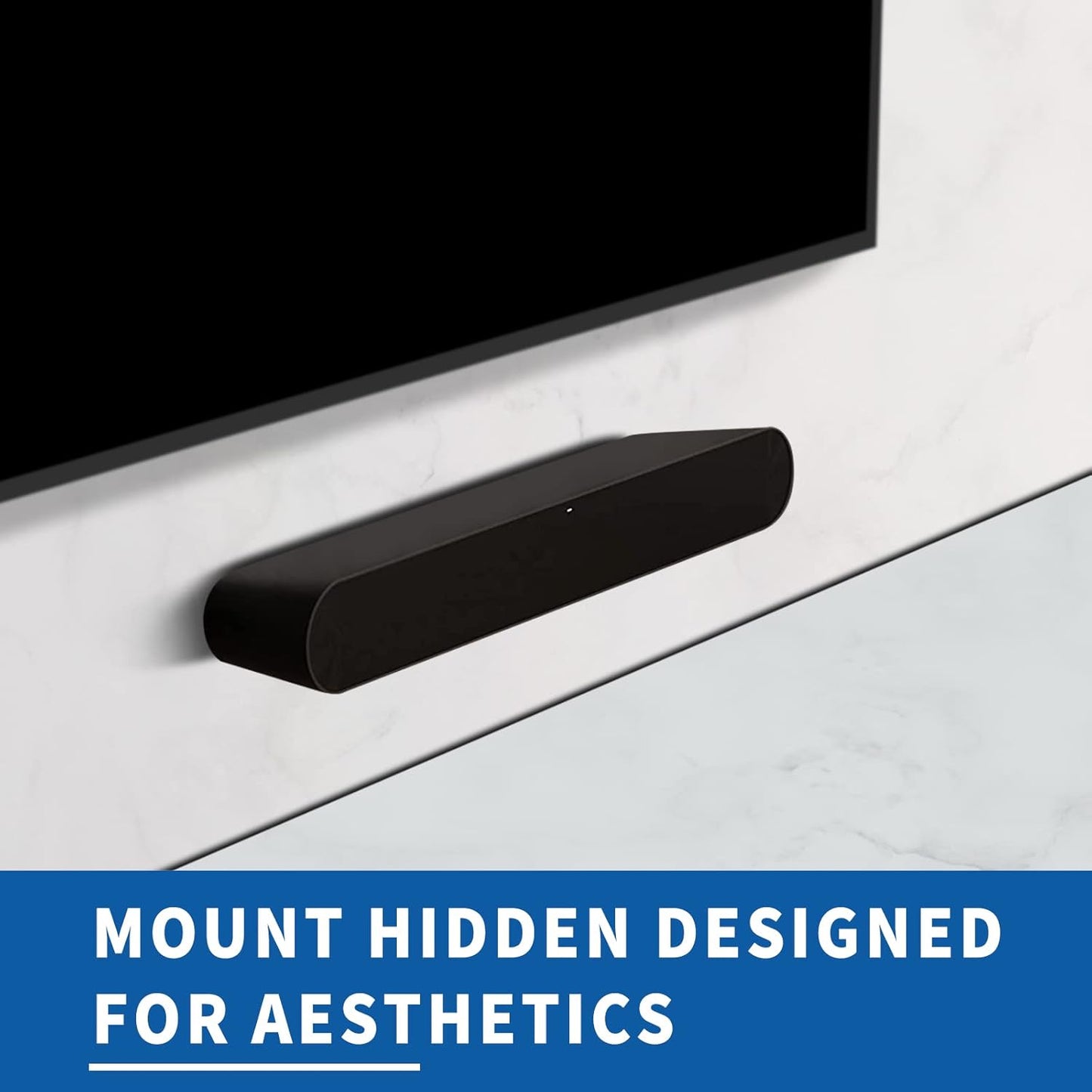 Sonos Ray Soundbar Mount - Heavy Duty Wall Bracket for Easy Installation | Sleek Black Design