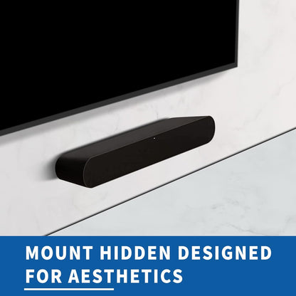 Sonos Ray Soundbar Mount - Heavy Duty Wall Bracket for Easy Installation | Sleek Black Design