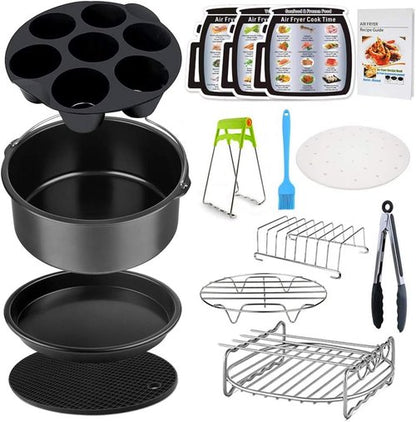 Gowise Air Fryer Accessories Set - 12-Piece Compatible with 4 to 5.8 QT Models | Enhance Your Cooking Experience