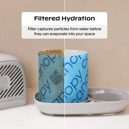 Canopy | 2.0 Bedside Humidifier - 36 HR Run Time, 2.5L Capacity, Reading Light & White Noise