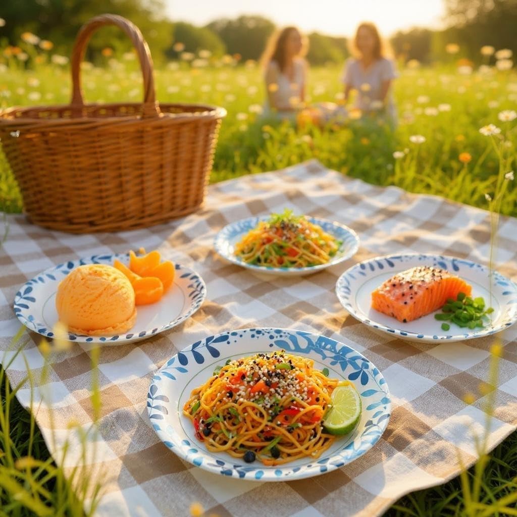 Ultra Dinner Paper Plates - 10-Inch Size | 204 Count for Effortless Entertaining