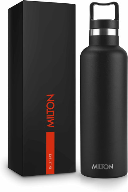 Milton 24 oz Stainless Steel Insulated Water Bottle - Leakproof, Double-Walled Flask for Hot & Cold Beverages | Travel-Friendly, Dishwasher Safe
