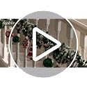 Christmas Baubles 40 Pack - Red, Green & White Shatterproof Ornaments with Hand-Painted Designs