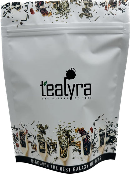 Tealyra - Orange Lemonade - 25 Bags - Hibiscus - Eucalyptus - Lemongrass - Herbal Fruity Loose Leaf Tea - Vitamins Rich - Boost Immune System - Caffeine-Free - Pyramids Style Sachets