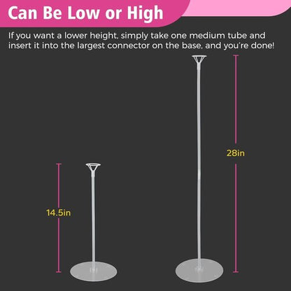 Bezente 8PCS Balloon Stand Kit - Reusable Tabletop Balloon Holder for Party Centerpieces | Ideal for Birthdays, Weddings, Baby Showers