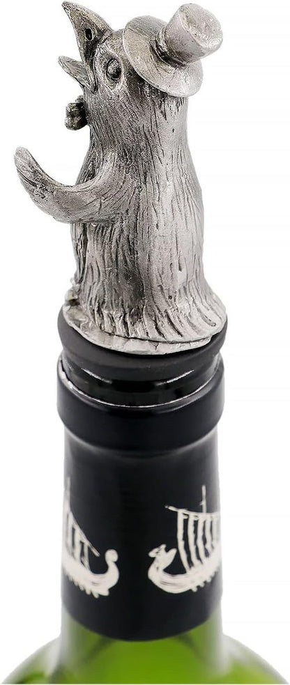 Animal Wine Aerator & Liquor Pourer for Bar,Home and Party Wine Pourer Aerator Festival Gift (Penguin Silver Gray)