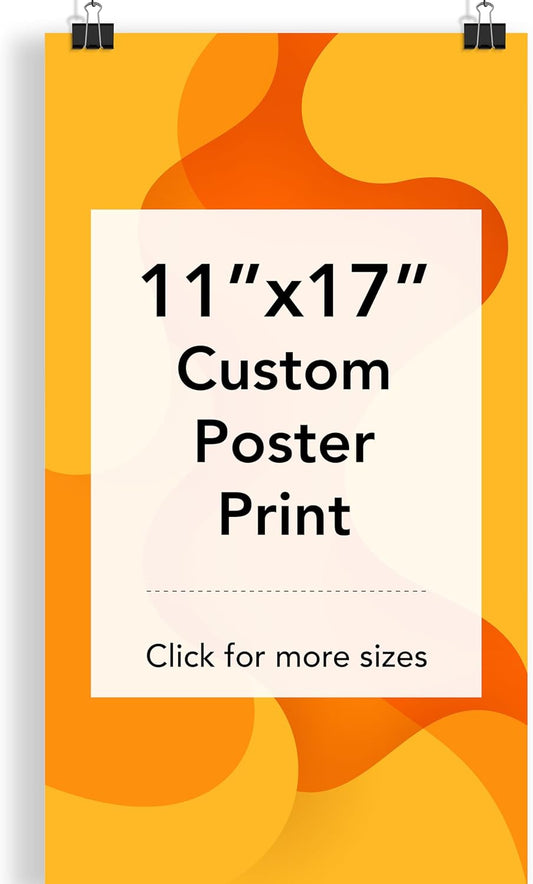 Skiennix Custom Poster Print - Personalized 11x17 Photo Prints | Upload Your Own Images