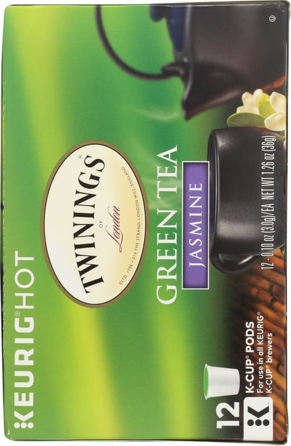 Twinings of London Jasmine Green Tea K-Cup Pods for Keurig, 12 Count