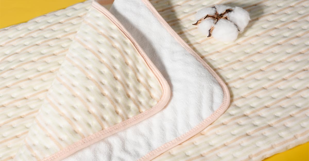 Skiennix Bed Pads for Incontinence - Large 40"x55" Washable Waterproof Underpad for Adults & Pets - Soft Beige