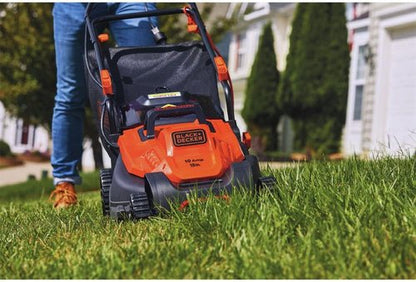 BLACK+DECKER Electric Lawn Mower - 15-Inch, 10-Amp Corded Design with Convenient Bike Handle