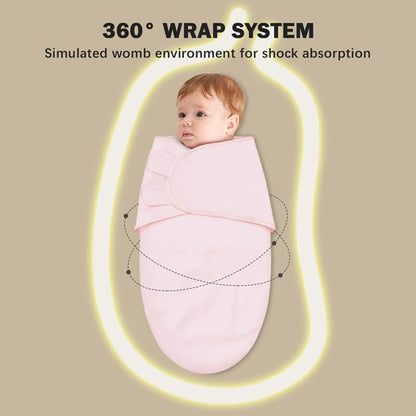 Cute Castle 3-Pack Baby Swaddle Sleep Sacks - Newborn Swaddle Sack - Ergonomic Baby Swaddles Blanket Warp for Boys and Girls - Baby Essentials (0-3 Months - Pink, Moon, Stars)