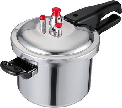 DOITOOL Aluminum Pressure Cooker - 2 Liters | Fast Cooking & Even Heat Distribution with Safety Valves