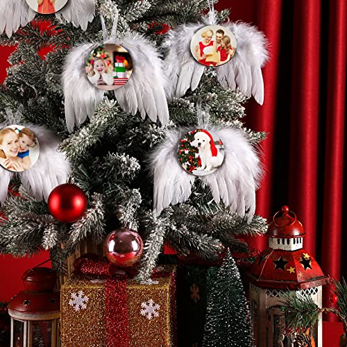 Christmas Angel Wings Ornaments & Sublimation Blanks Set - Holiday Decor