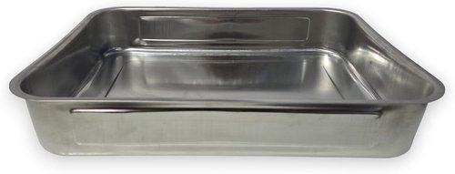 Deep Stainless Steel Baking Pan - Versatile Rectangular Roasting Sheet for Cooking & Meal Prep (14.4" x 10.4" x 2.6"), 304 Food-Grade, Dishwasher Safe